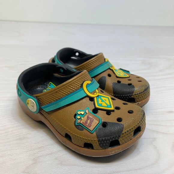 Crocs Scooby Doo Clogs Kids Size 8C Cartoon Character Shoes - Picture 1 of 8